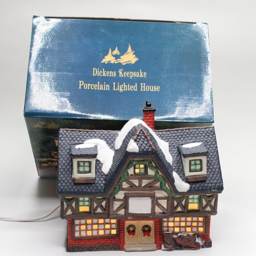 1993 Dicken Keepsake Porcelain Lighted House
